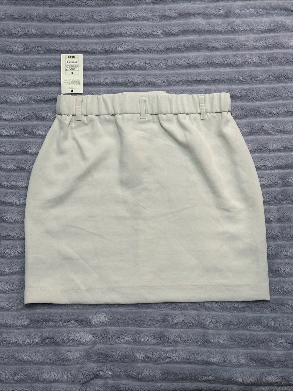 a new day Cream Mini Skirt with Belt Loops